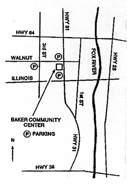 Map to Baker Community Center